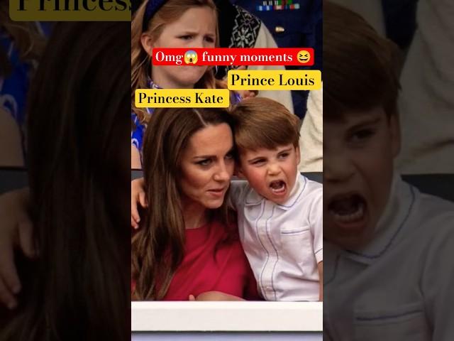 Princess Kate and Prince Louis funny moments at platinum jubilee pageant #shorts #katemiddleton