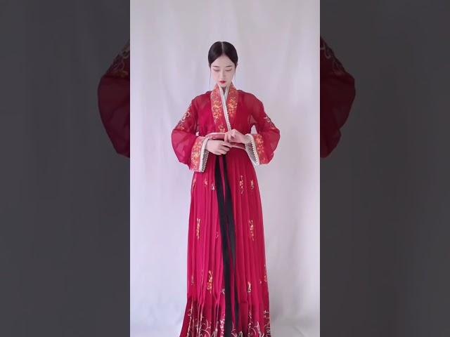 Chinese traditional clothes, hanfu.