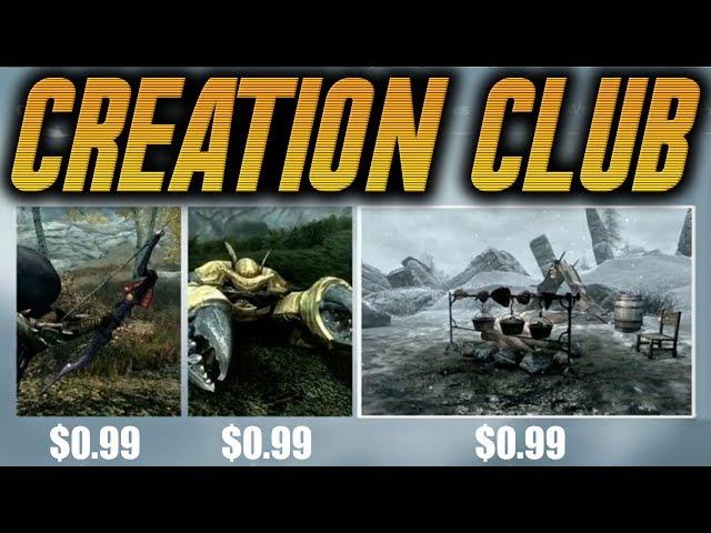 PAID MODS FOR FALLOUT & SKYRIM? Bethesda E3 Creation Club Details!