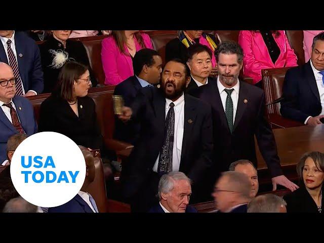 Democratic Rep. Al Green removed during President Trump's speech | USA TODAY