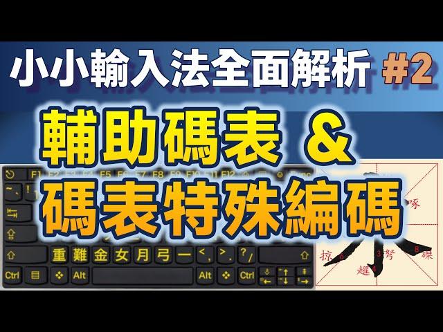 Yong02｜輔助碼表的設定與操作，碼表變數與函數強化擴充彈性；小小輸入法全面解析