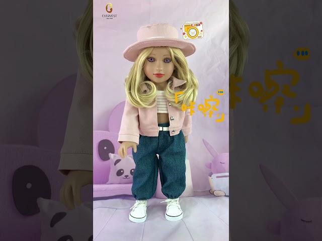 An American doll that looks like a Barbie doll#customdoll #fashiondoll