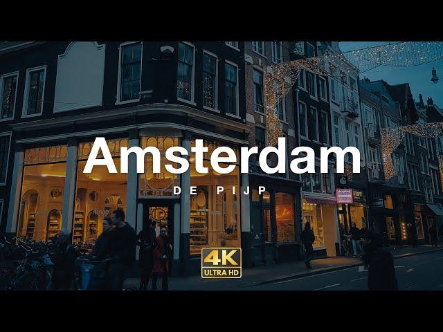 Amsterdam, De Pijp  / Walking Tour (4K UHD 60FPS)