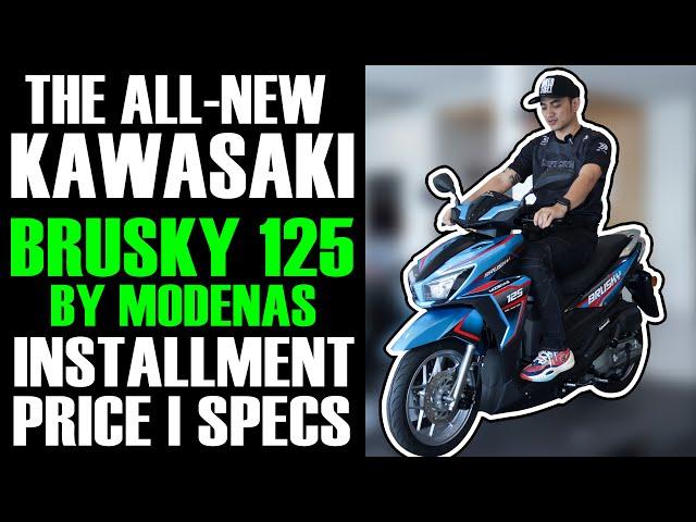 Pinaka Bagong Scooter ni Kawasaki Brusky 125 by Modenas | Installment Price | Specs