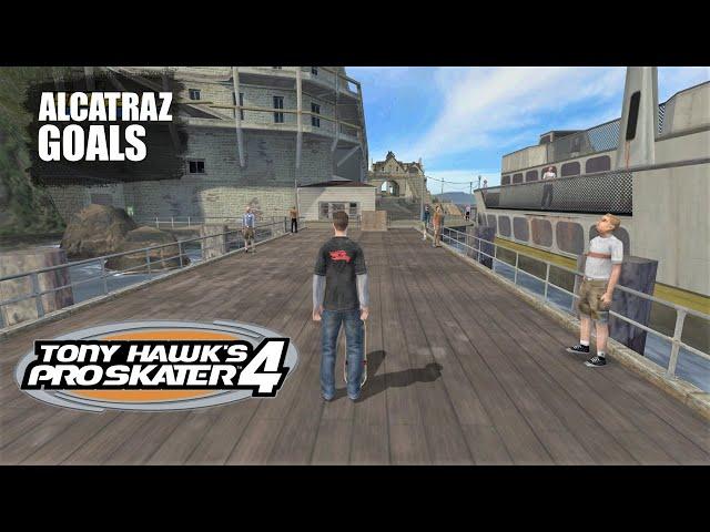 Tony Hawk's Pro Skater 4 (PS2) - Alcatraz: Goals