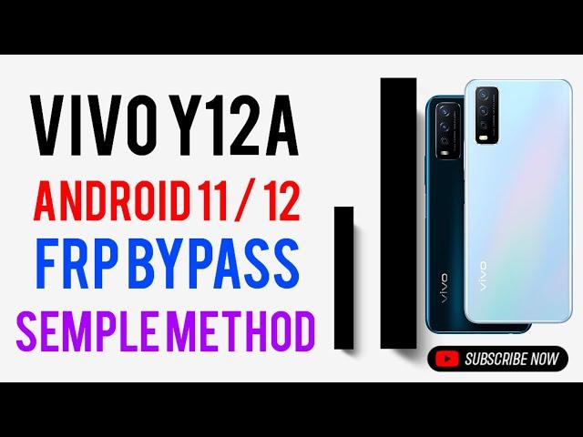 Vivo Y12a Y12s y12g y12 y20 y20g Frp Bypass semple method 100%