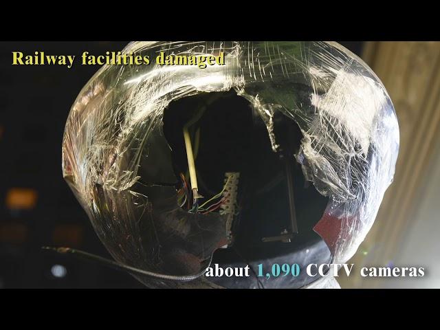 Treasure HK•Respect Rational Discussion•Reject Violence & Vandalism (Impacts on transportation)