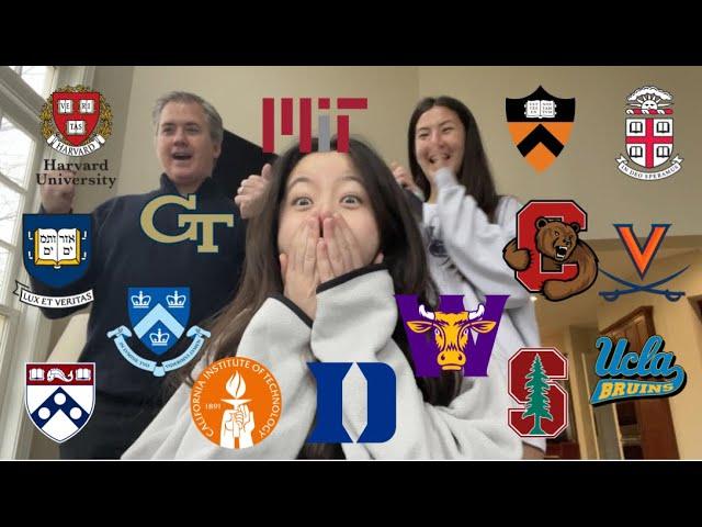 COLLEGE DECISION REACTIONS 2024 (Ivies, Stanford, MIT, T20s, and more) | 23 SCHOOLS *NO SAFETIES*