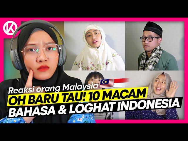  Orang Malaysia Pertama Kali Dengar 10 Macam Bahasa dan Loghat Indonesia |  Reaction