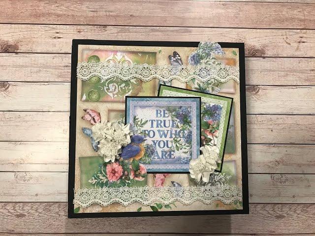 BEGINNER'S MINI ALBUM TUTORIAL PART 1 | FLOWERS FOR YOU | SHELLIE GEIGLE | J&S HOBBIES AND CRAFTS