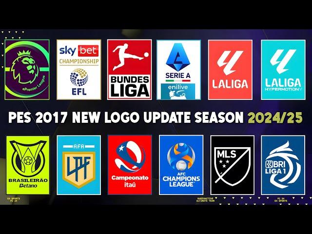 PES 2017 I New Logo Update Season 2024/2025 - (Competition & League & Club)