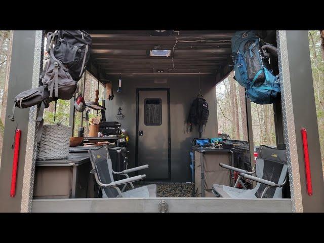 Custom DIY Camper Build Tour | EXTREMELY UNIQUE (Not A Cargo Trailer Conversion)