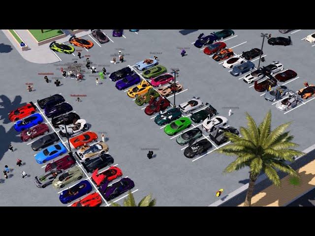 Driving Empire 100 Players Car Meet! | Roblox Car Meets