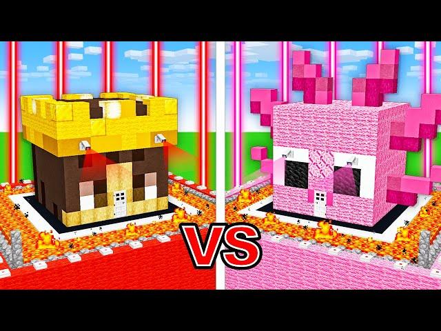 MONGO vs AXY MOST Secure House Battle in Minecraft!