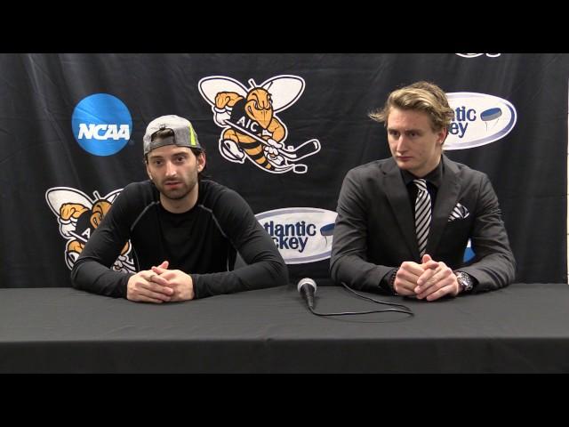 AIC vs Bentley 11-8-2016 Press Conference Blake Christensen and Zackarias Skog