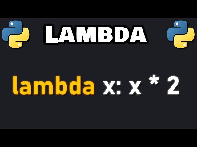 Learn Python LAMBDA in 6 minutes! 