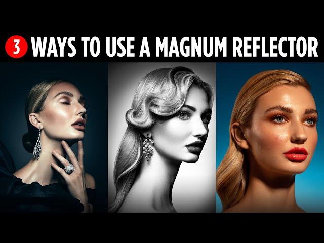 Three Ways to Use a Magnum Reflector Hard Light Modifier