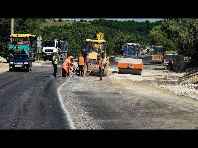 В КРЫМУ ДЕЛАЮТ ДОРОГИ! Началась масштабная реконструкция трассы автодороги Симферополь Алушта Ялта.