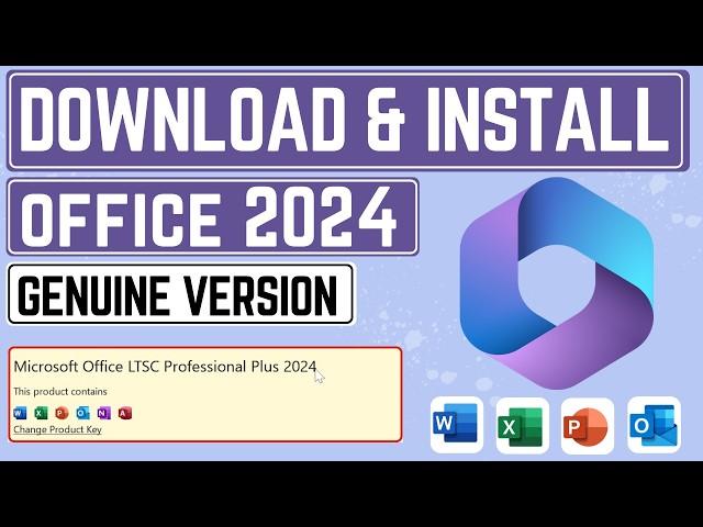 Download and Install Office 2024 From Microsoft | Genuine Version | Download Office 2024