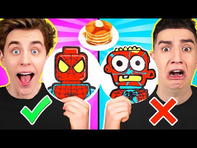 Pancake Drawings Challenge ! *Who CAN DRAW A BETTER PICTURE*