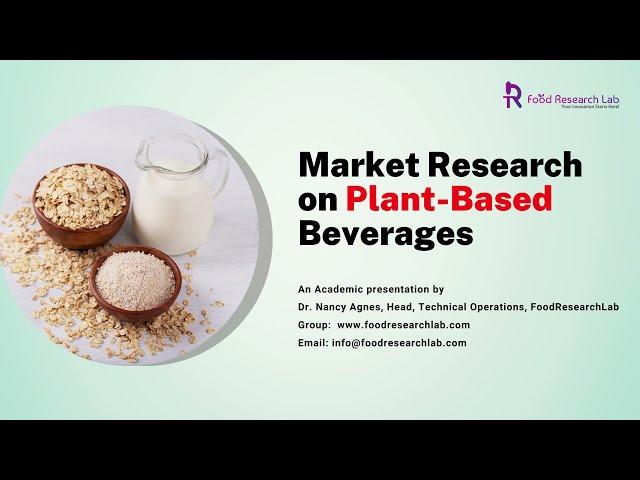 Plant-based Beverages Market Research | Foodresearchlab