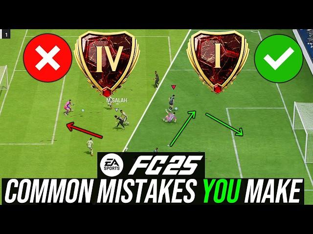 Mistakes YOU make that RANK 1 & ELITE Players DO NOT (TUTORIAL) EA FC 25