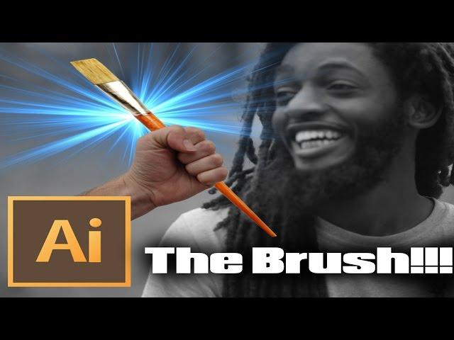 Adobe Illustrator Tutorial: THE ONE AND ONLY BRUSH I USE!!!