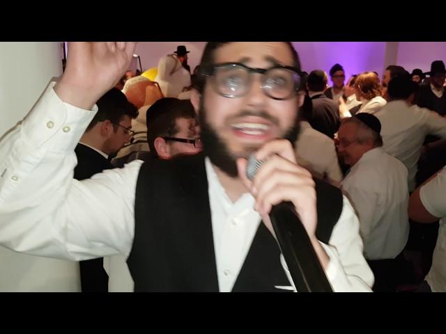 Levi Yitzchok Cohen sings at shimmy and aviva Hambling wedding