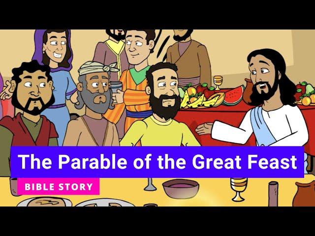 🟡 BIBLE stories for kids - The Parable of the Great Feast (Primary Y.A Q4 E9)  #gracelink