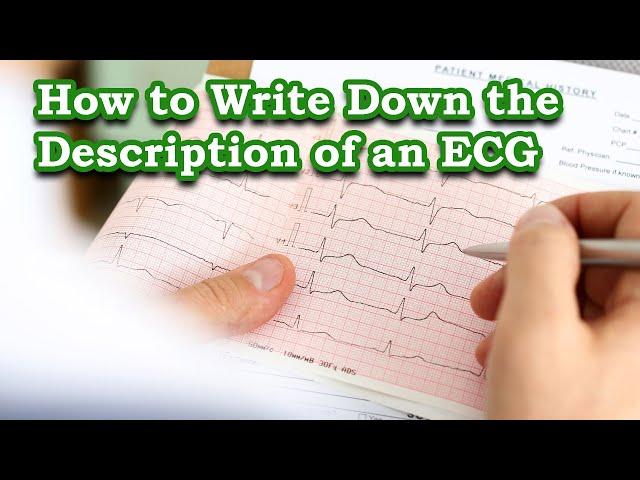 How to Write Down the Description of an ECG | ECG Interpretation & Reporting