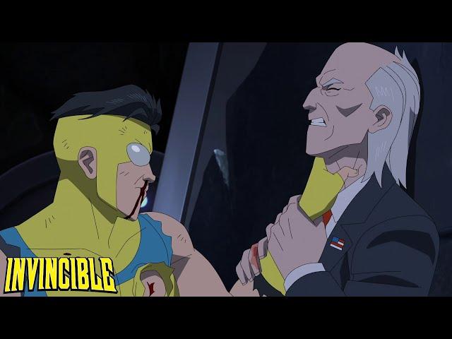 The Guardians help Mark against Cecil's ReAnimen | Mark threatens Cecil - Invincible