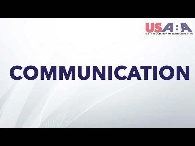 Goalball Training Video: Communication