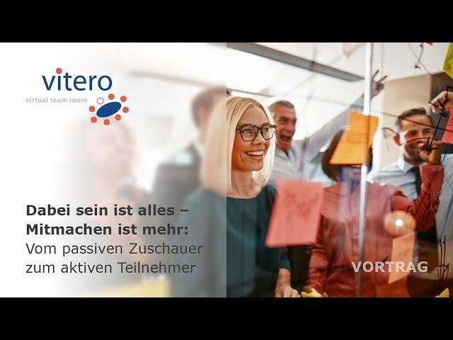 Experten-Vortrag: Wie Sie Interaktion in Online-Sitzungen einbauen (Sarah Steinmetz, vitero GmbH)