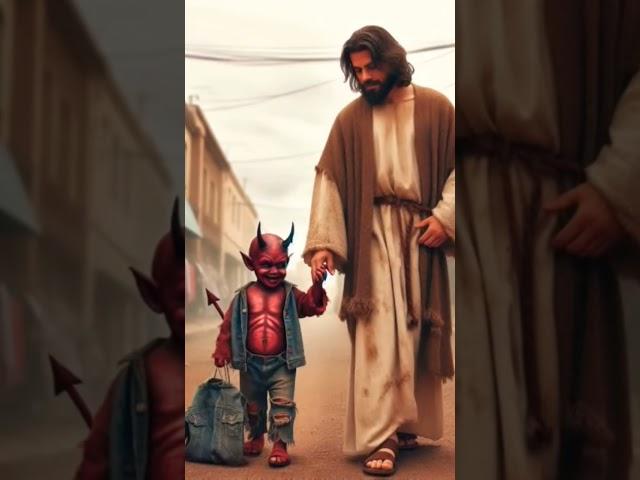 Jesus Love Poor Kids ️#god #jesus #respect #edit #jesuschrsit #devi #deus#devil #shorts