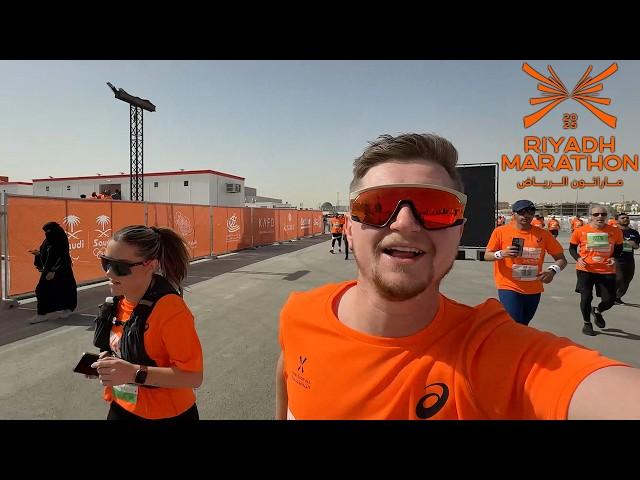 I ran the Riyadh Marathon in Saudi Arabia!