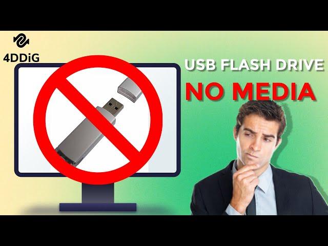 [2025 UPDATE] How To Fix USB No Media Flash Drive? | USB Flash Drive No Media - 4 WAYS