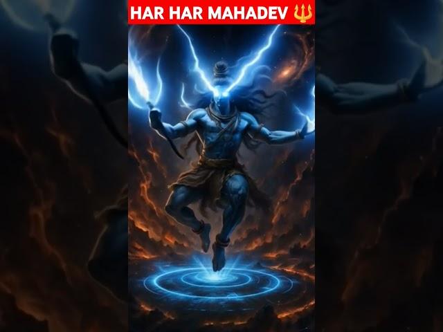 Shiva’s fierce Tandav with thunder strikes—feel the divine power of Mahadev! ️ #mahadev #shiva