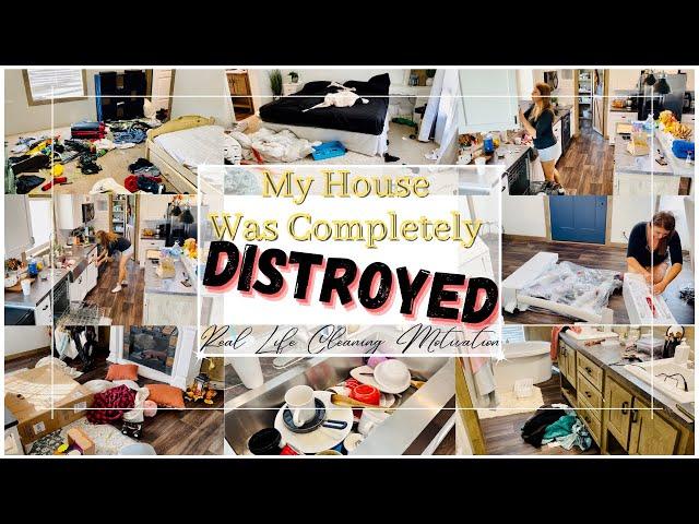 *NEW* REAL LIFE EXTREMELY MESSY HOUSE / COMPLETE DISASTER / CLEAN WITH ME / + MOTIVATION // JUBARA /