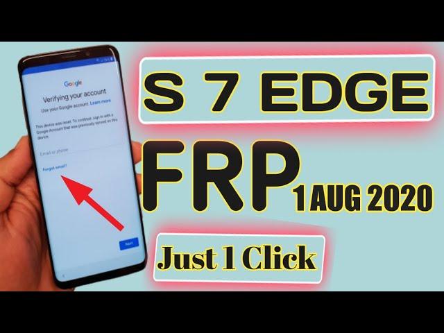 Samsung S7 Edge FRP Unlock/ALL SAMSUNG FRP BYPASS JUST IN 1 CLICK FREE TOOL 2020