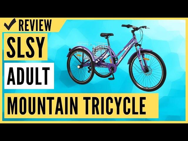 Slsy Adult Mountain Tricycle, 7 Speed Three Wheel Bike Review