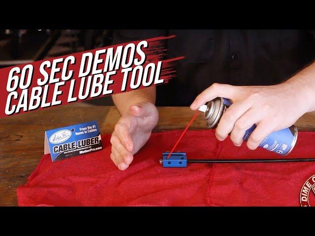 DCC Garage 60 Second Demos: Motion Pro Cable Lube Tool