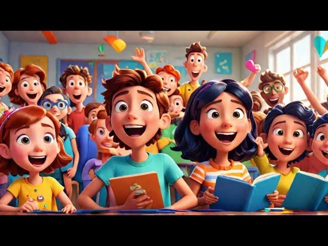 School Time | Learn Time | Nursery Rhyme & Lyrics for Kids | Educational Kids Songs