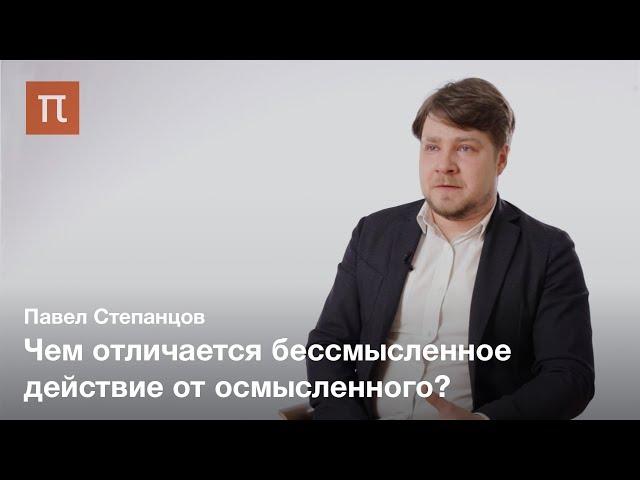 Проблематика действия и смысла в социологии — Павел Степанцов