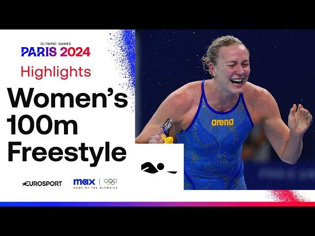 WHAT A SWIM!  | Women's Swimming 100m Freestyle Highlights | #Paris2024