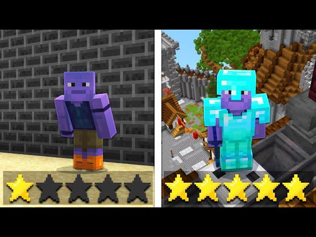 1 Star vs 5 Star Minecraft Map