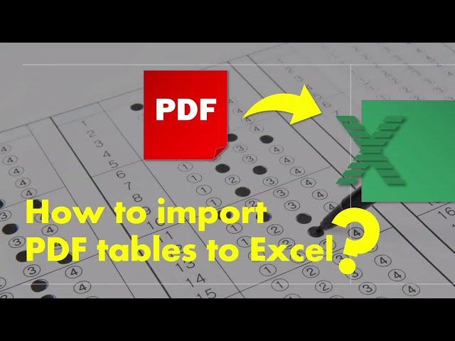 How to convert PDF tables to Excel without losing formatting? Here's how!