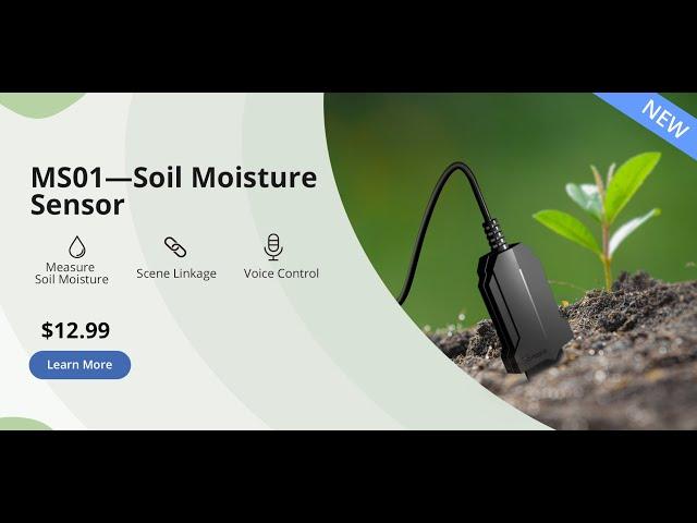 ITEAD STUDIO Launched SONOFF MS01 Smart Soil Moisture Meter Sensor for indoor and outdoor plants