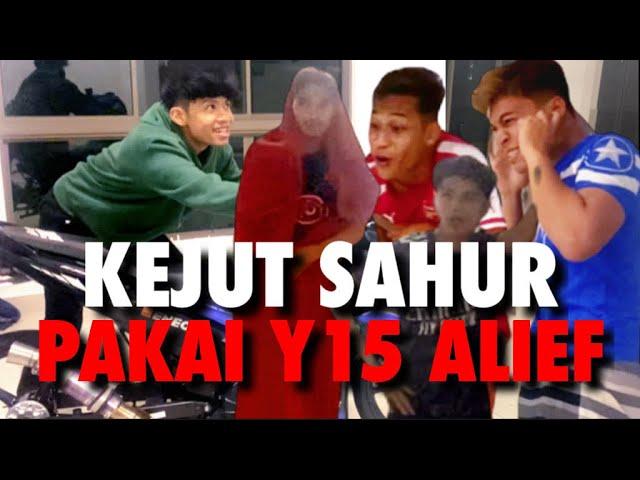 KEJUT SAHUR PAKAI MOTO Y15 ALIEF!!