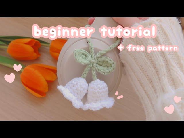 crochet lily of the valley  headphone accessory | crochet for beginner | EASY & QUICK CROCHET