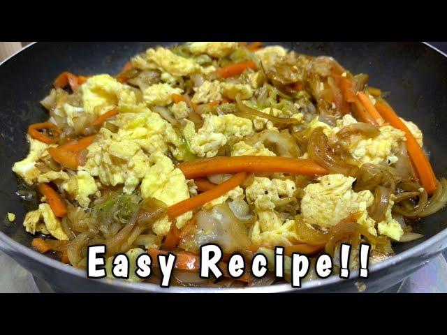 THIS CABBAGE AND EGG RECIPE IS SO DELICIOUS!!!! THAT I COOK IT FOR ALMOST EVERYDAY / EASY RECIPE